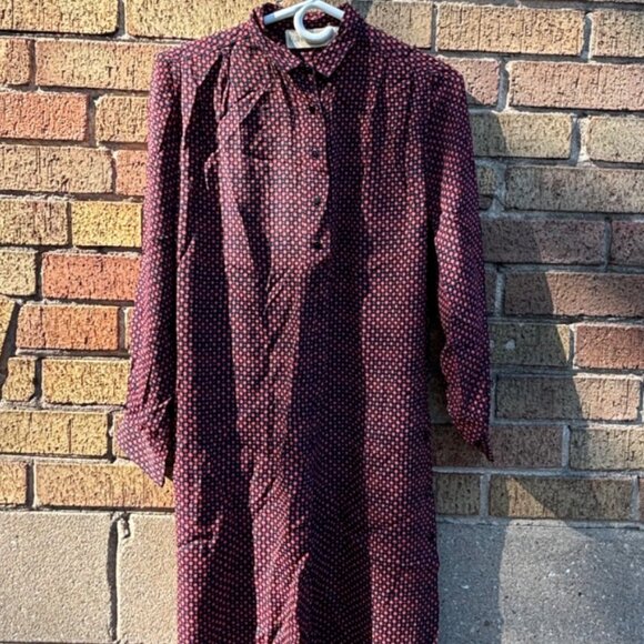 Vintage Richard Assatly Shirt Dress – Geometric Print - Picture 3 of 3